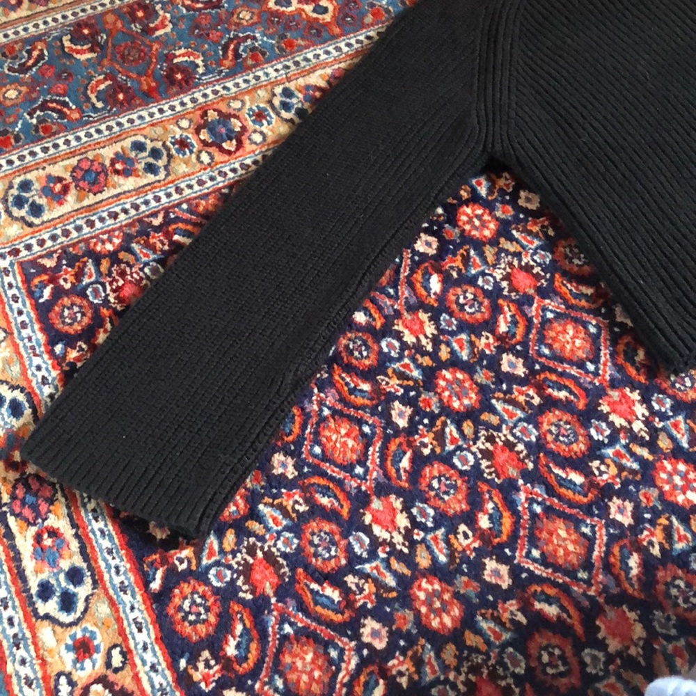 Black Rib Knit Sweater - Picture 8 of 9